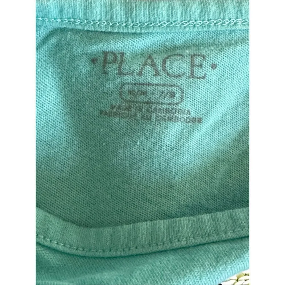 The Children's Place Girls Aegean Sea HI LO FLP GRAPHIC T-Shirt & Skort Sz Mediu